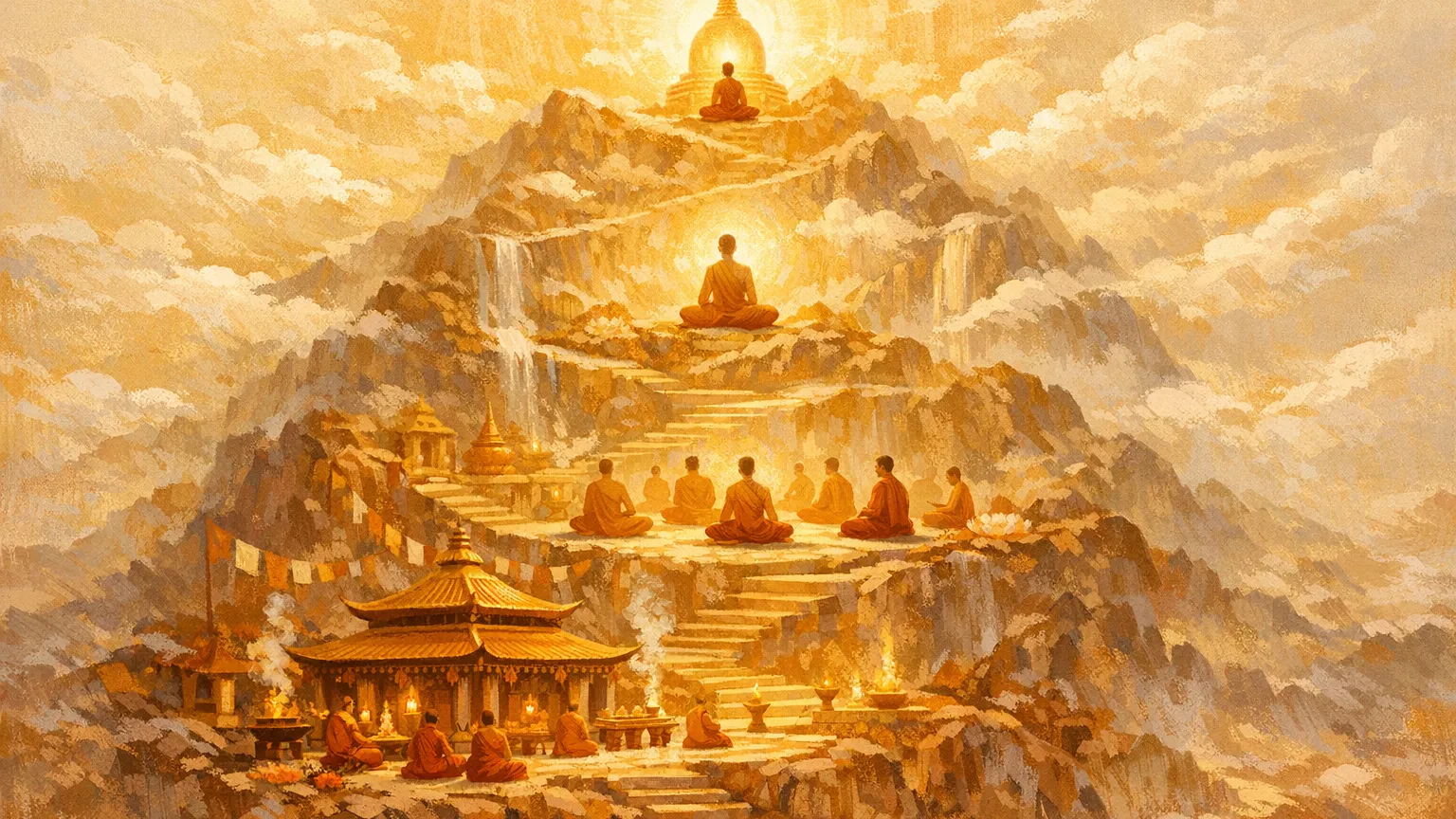 Four levels of spiritual practice as sequential inner deepening