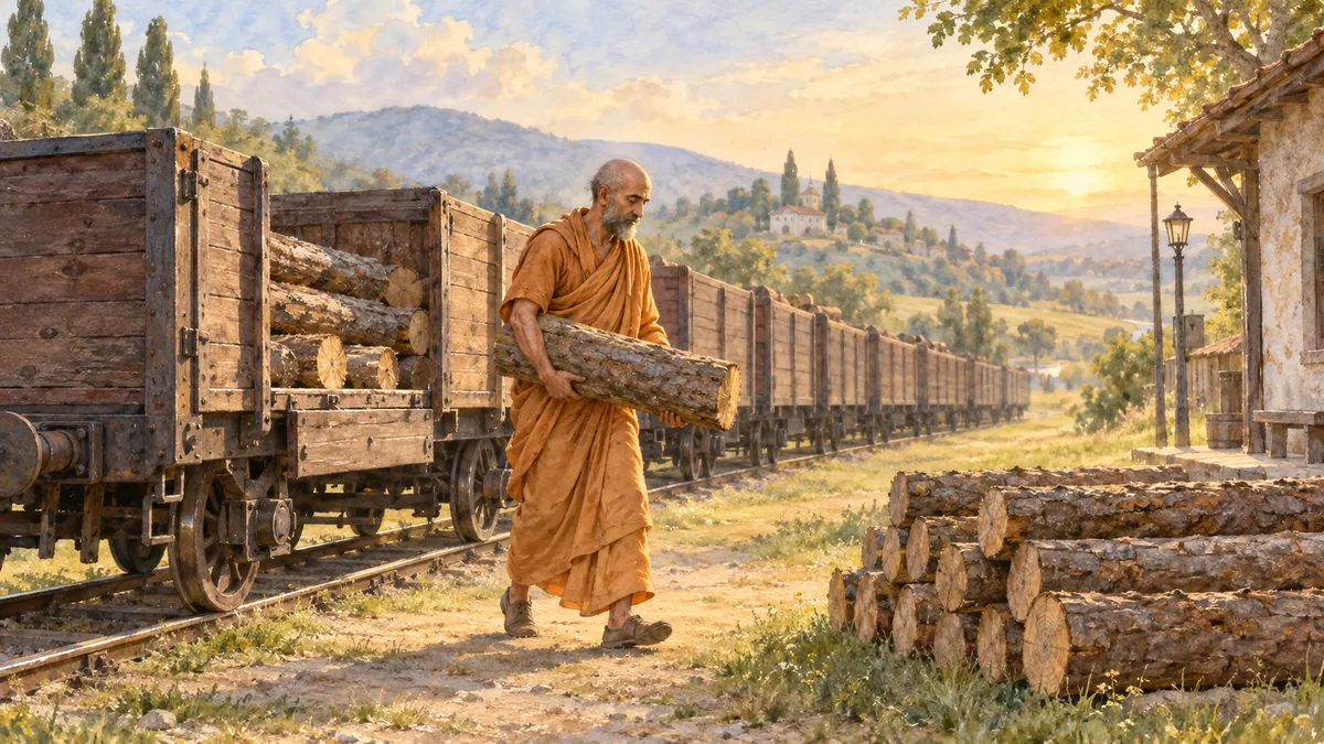 Санньяси ежедневно разгружает карму